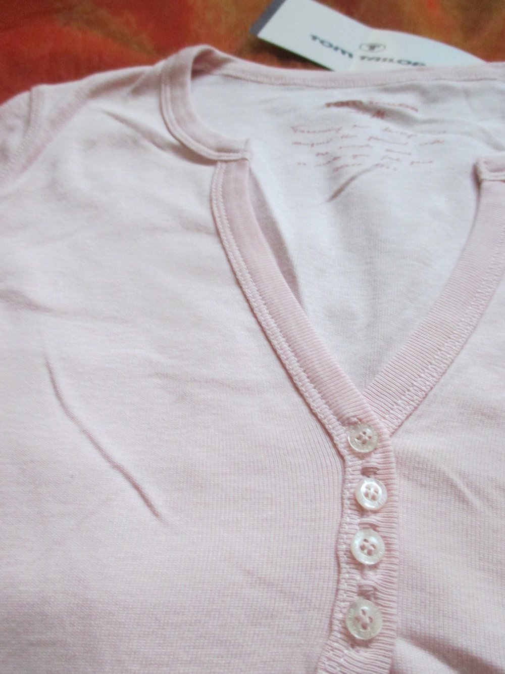  NEU mit ETIKETT * Modern * ausgefallen * Baumwolle * Langarm * Longsleeve * T- Shirt mit Knopfleiste 