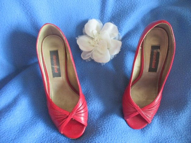 50er Jahre Pinup * Rockabilly- Style * Lack- Leder- Imitat * High- Heels * Peep Toes * PUMPS * SCHUHE 