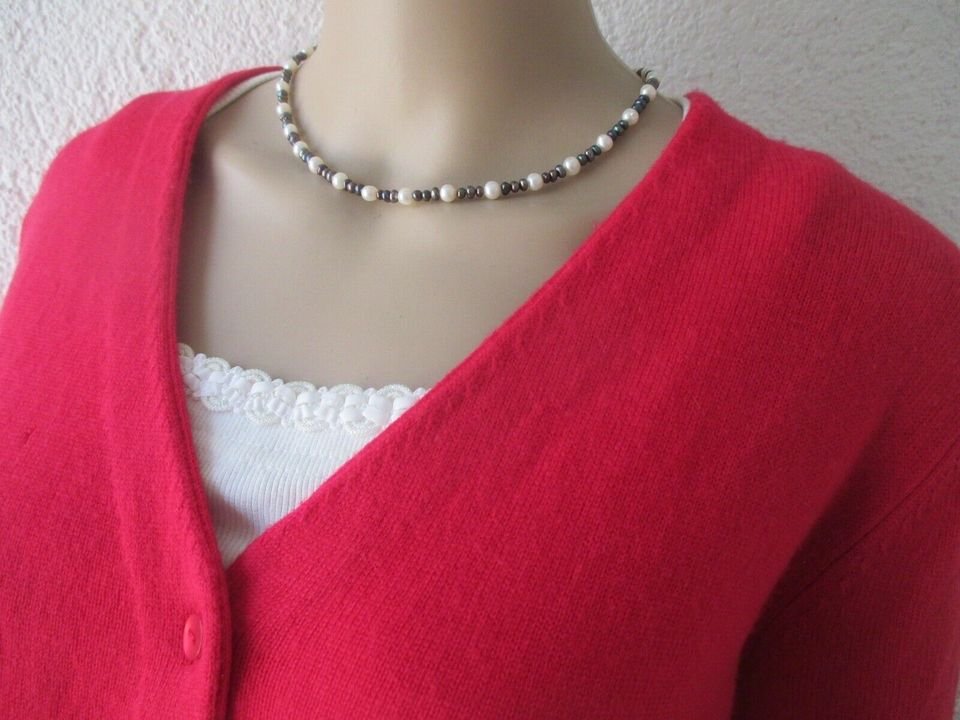 Edel * klassisch * wie Kaschmir * Cashmère- Wolle * Fein- Strickjacke * Cardigan 