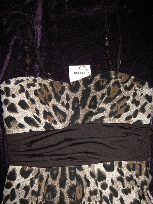 NEU mit ETIKETT * Sexy * Animal * Leo * Cocktail * Ausgeh * Bustier * Spaghetti- Träger * Kleid 