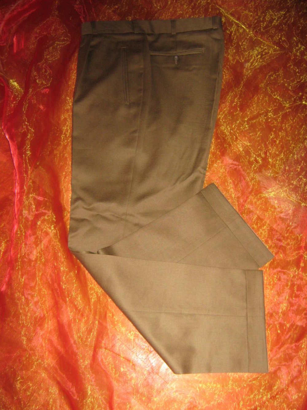 NEUw * Edel * klassisch * Schurwolle * Business * Anzug * Hose ''Paolo Negrato'' K. Gr. 25 * 48- 50 * M * caramèl- beige *