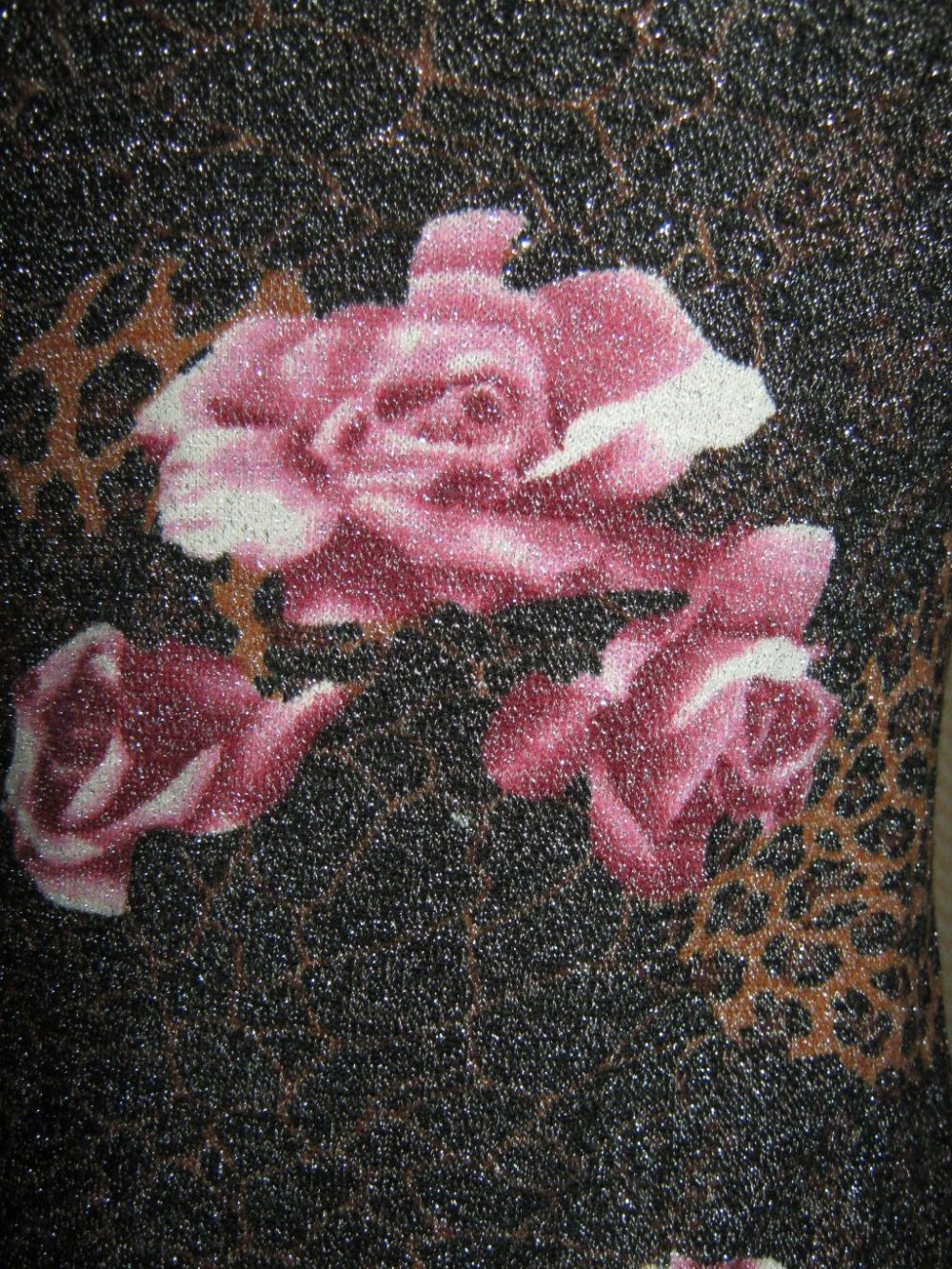 NEU * Lurex Glitzer * Rosen * Romantik * Animal- Style * Feinstrick- Pullover 
