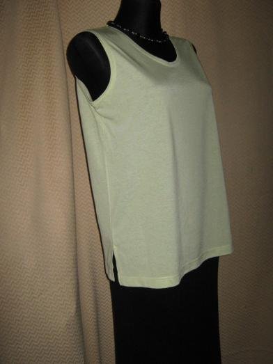 NEUw * Klassisch * edel * Basic * DESIGNER * Tank * Träger- Top * T- Shirt * Gr. 38- 40/ S- M * pistazie- grün * Pastell *