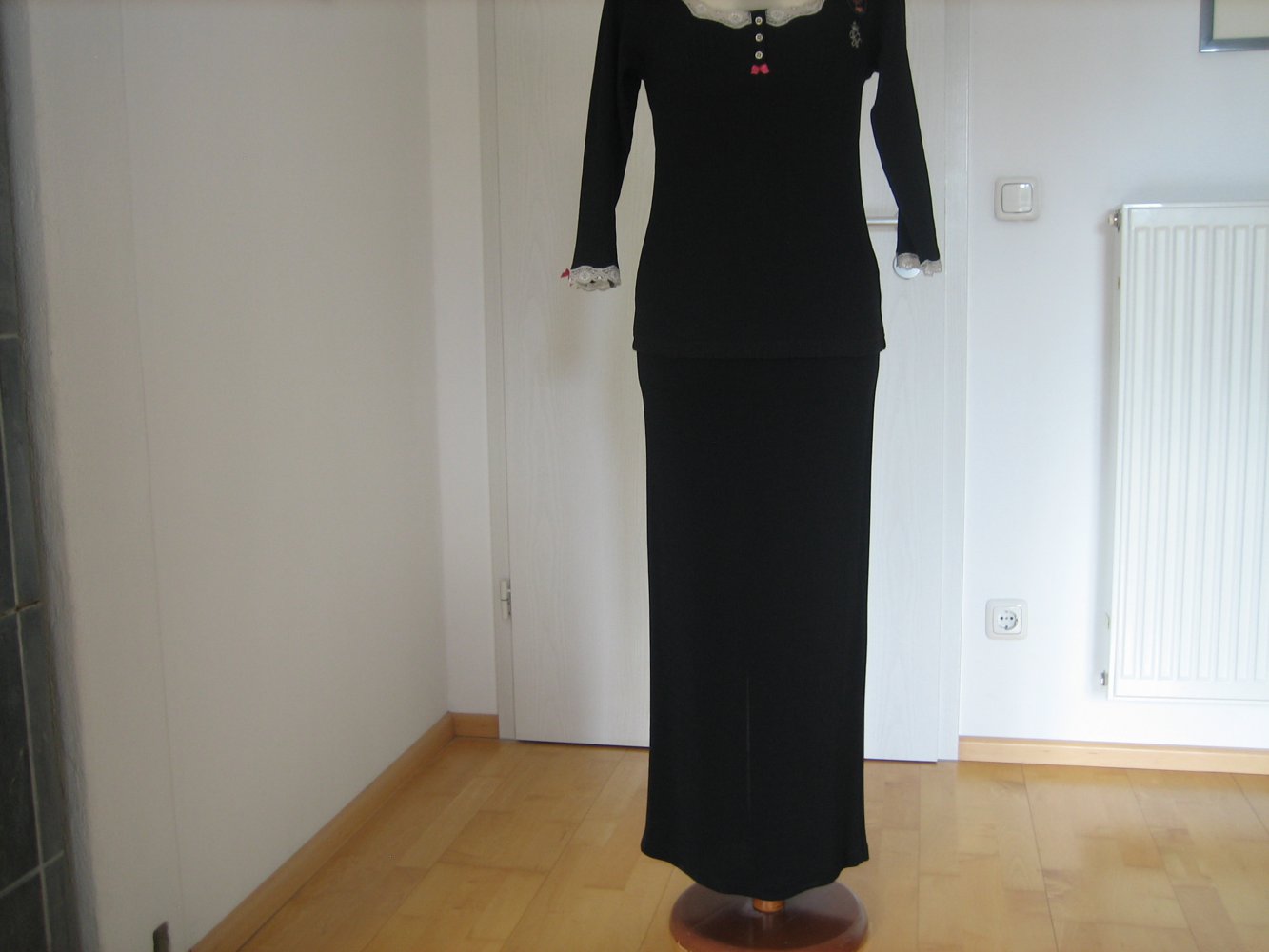 Langer, bequemer Stretch-Rock m. Schlitz Gr. 38-42, mega vielseitig!!