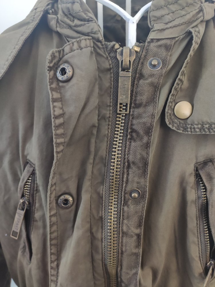 Esprit Parka 38 oliv XXL Kapuze military look