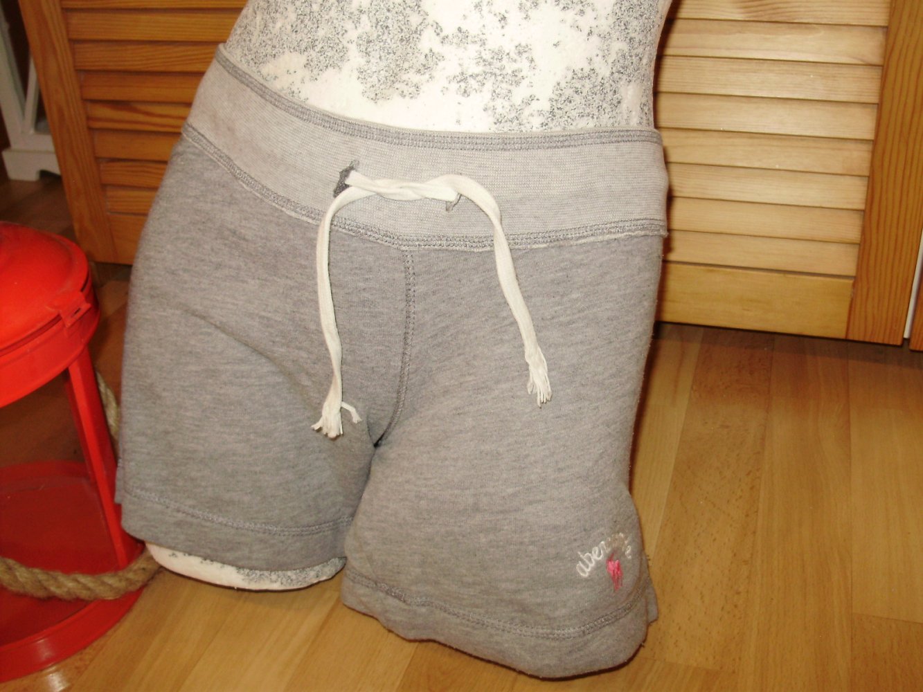 Abercrombie Sweat Shorts hellgrau L= S