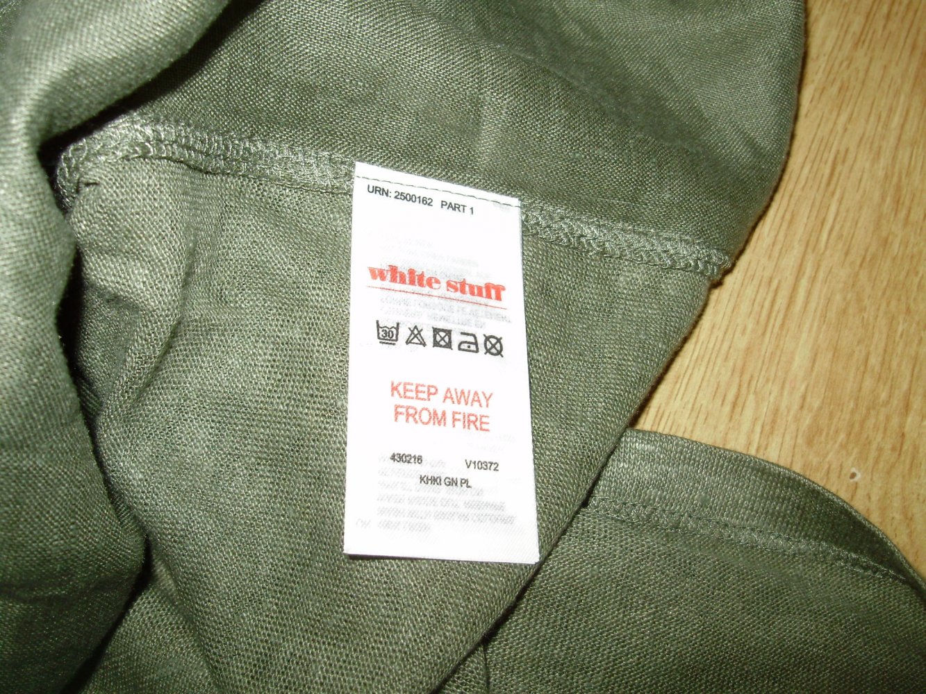 White Stuff Oberteil khaki Leinen 38 NEU Etikett