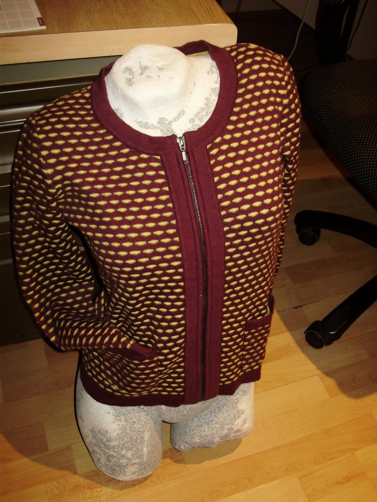 Zilch Amsterdam Cardigan Strickjacke bunt Reißverschluss S Wolle BW