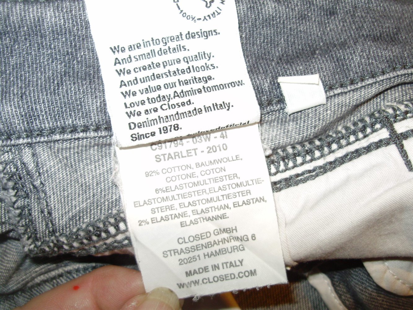 Closed Jeans Stretch BW Starlet 26 = kleine S
