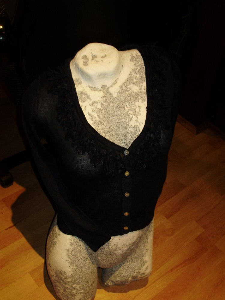 LTB Cardigan ausgefallen edel dunkelblau S