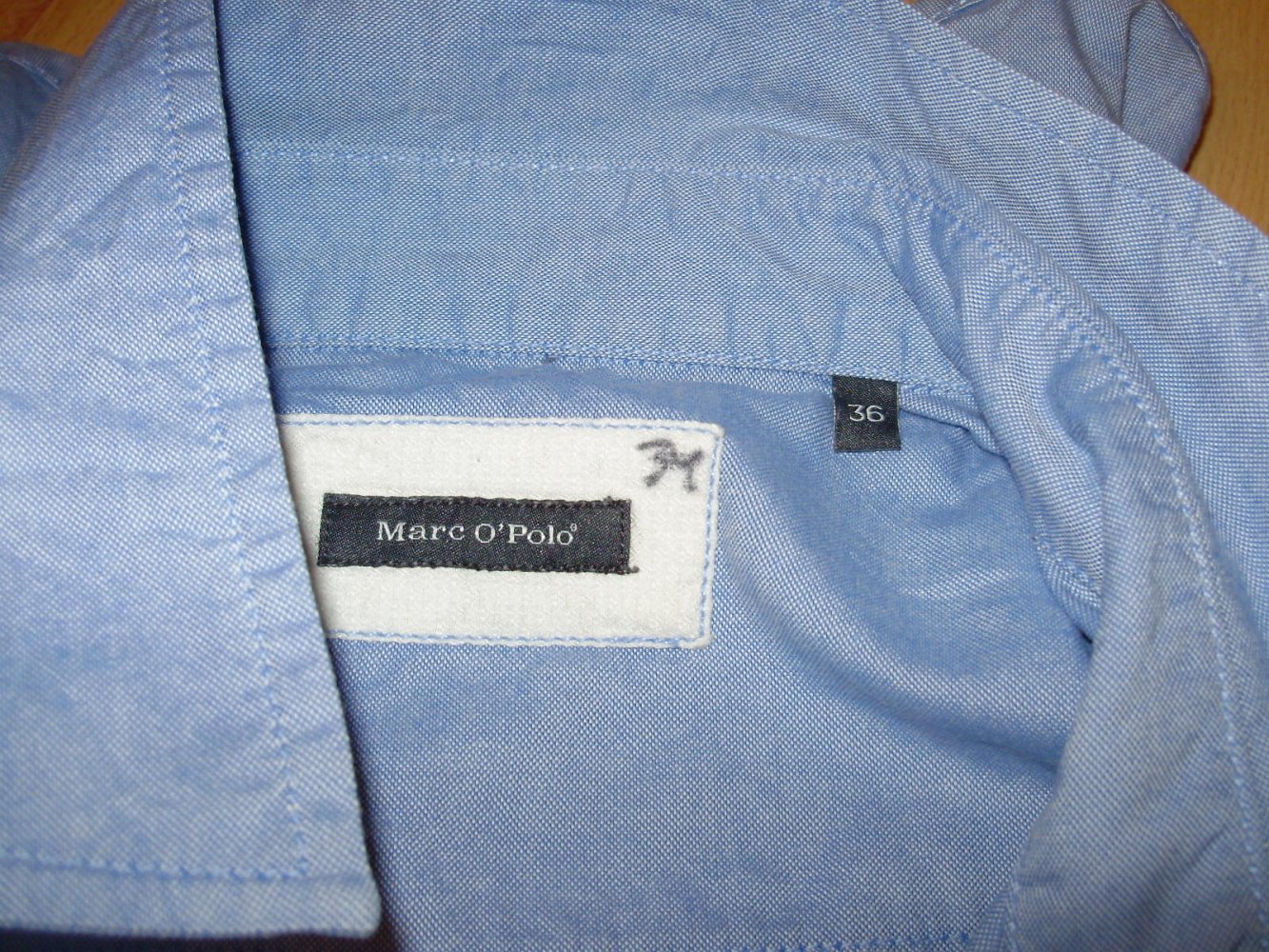 Marc O´Polo Bluse hellblau LA 100% BW 36