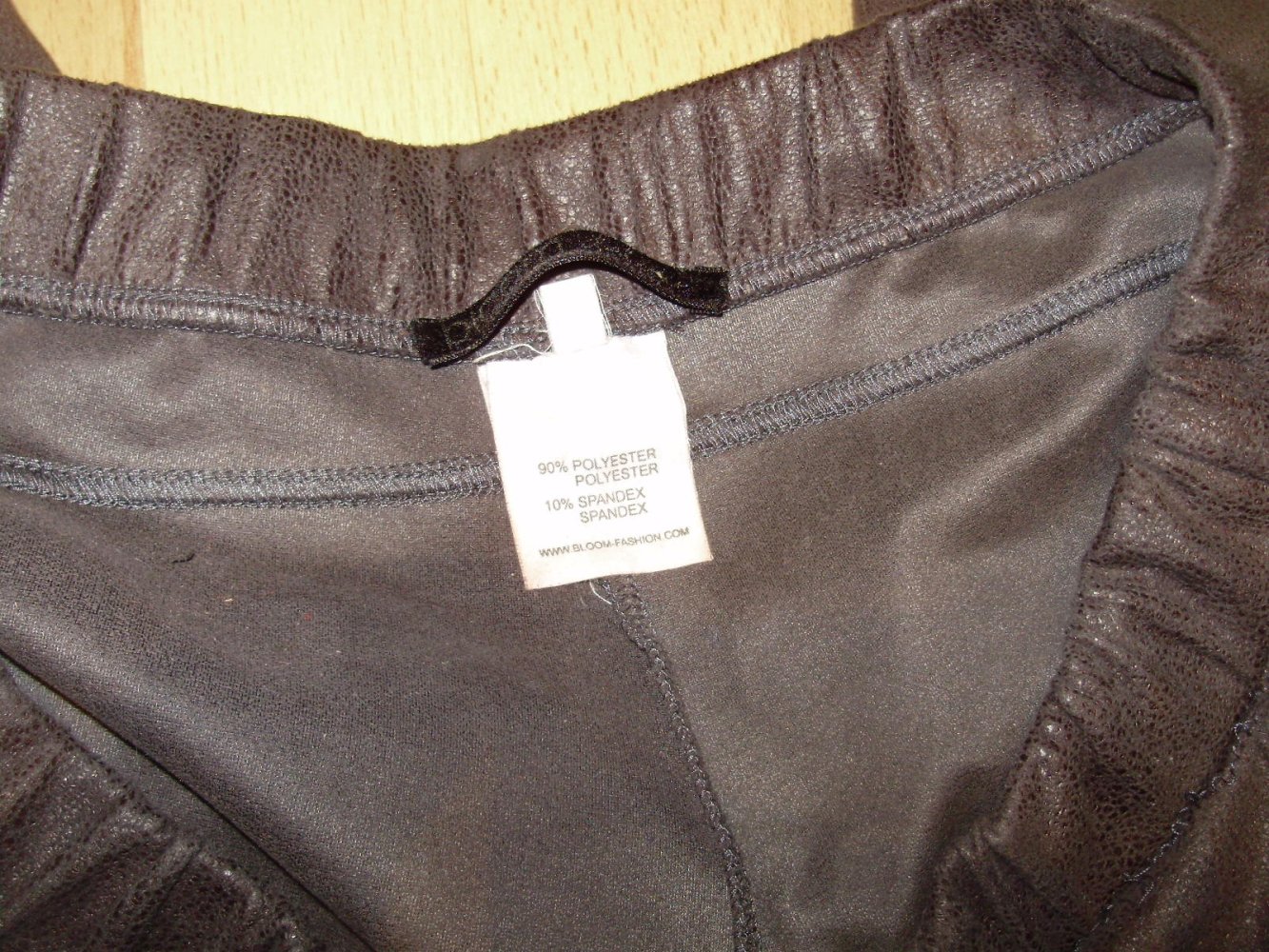 Bloom Hose graubraun wie Leder Gummibund Gr 38
