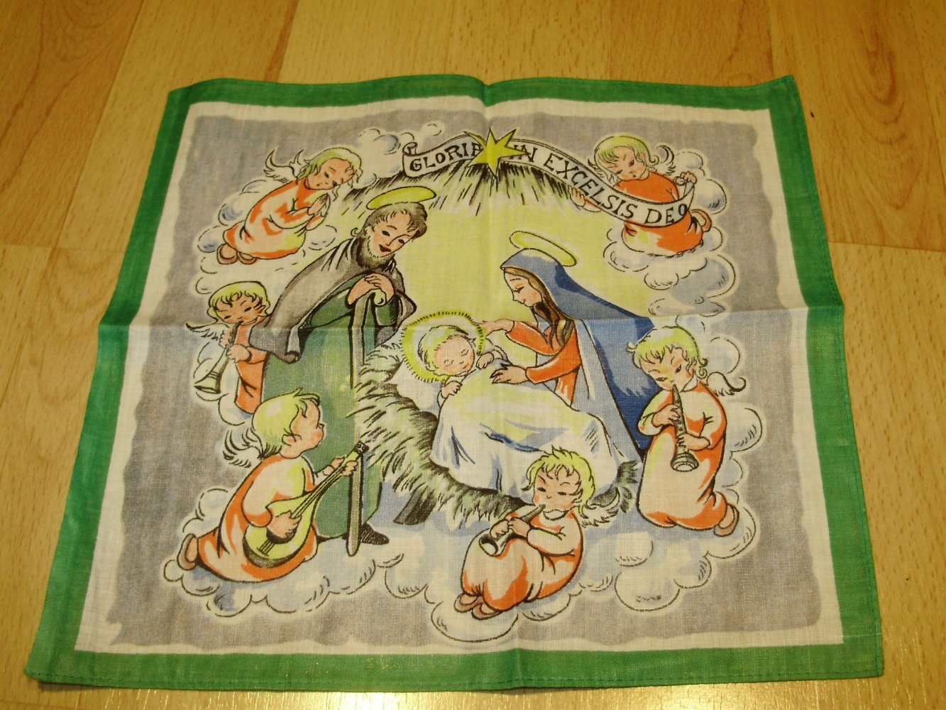 Taschentuch Kinder Weihnachten 50-er / 60- er Jahre NEU