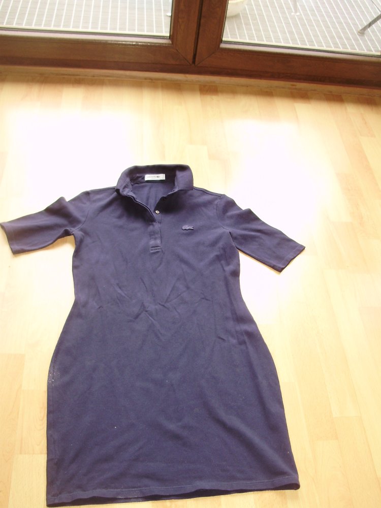 Lacoste Polo Kleid 3/4 Arme Gr 38