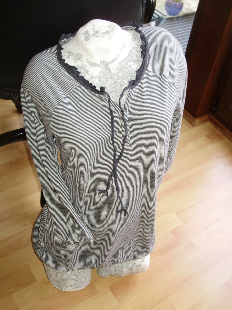 Tom Tailor LA Shirt Streifen braun beige romantisch S