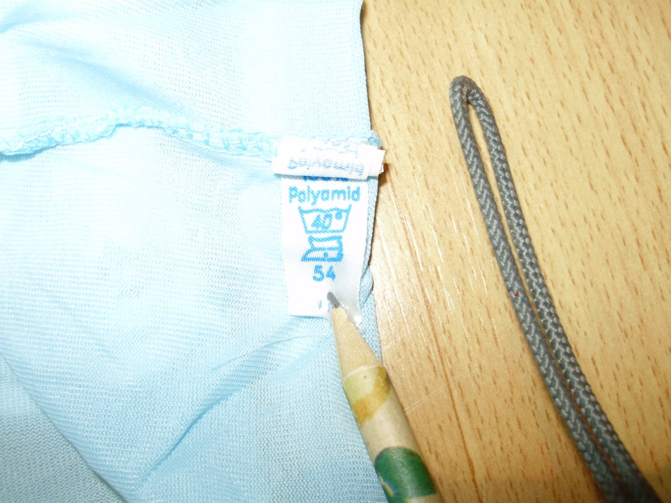 Nachthemd hellblau Spitze warm LA 54