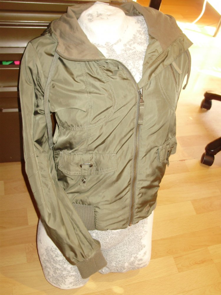 adidas Jacke khaki Kapuze S