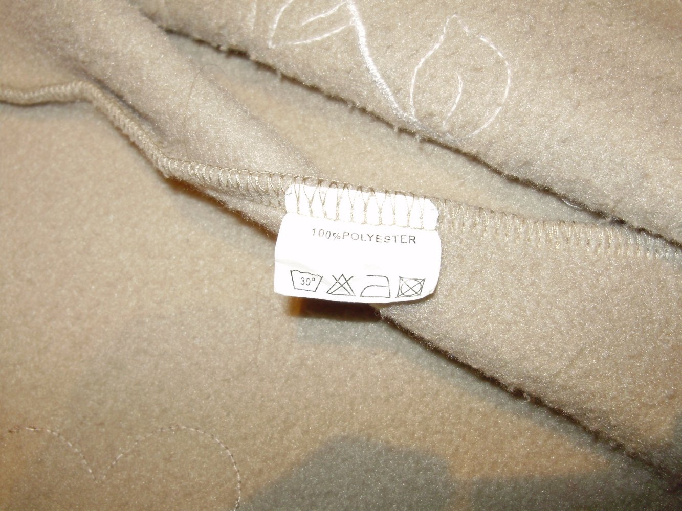 Tina Wudstrup Cardigan Mantel beige Blumenapplikation XS S