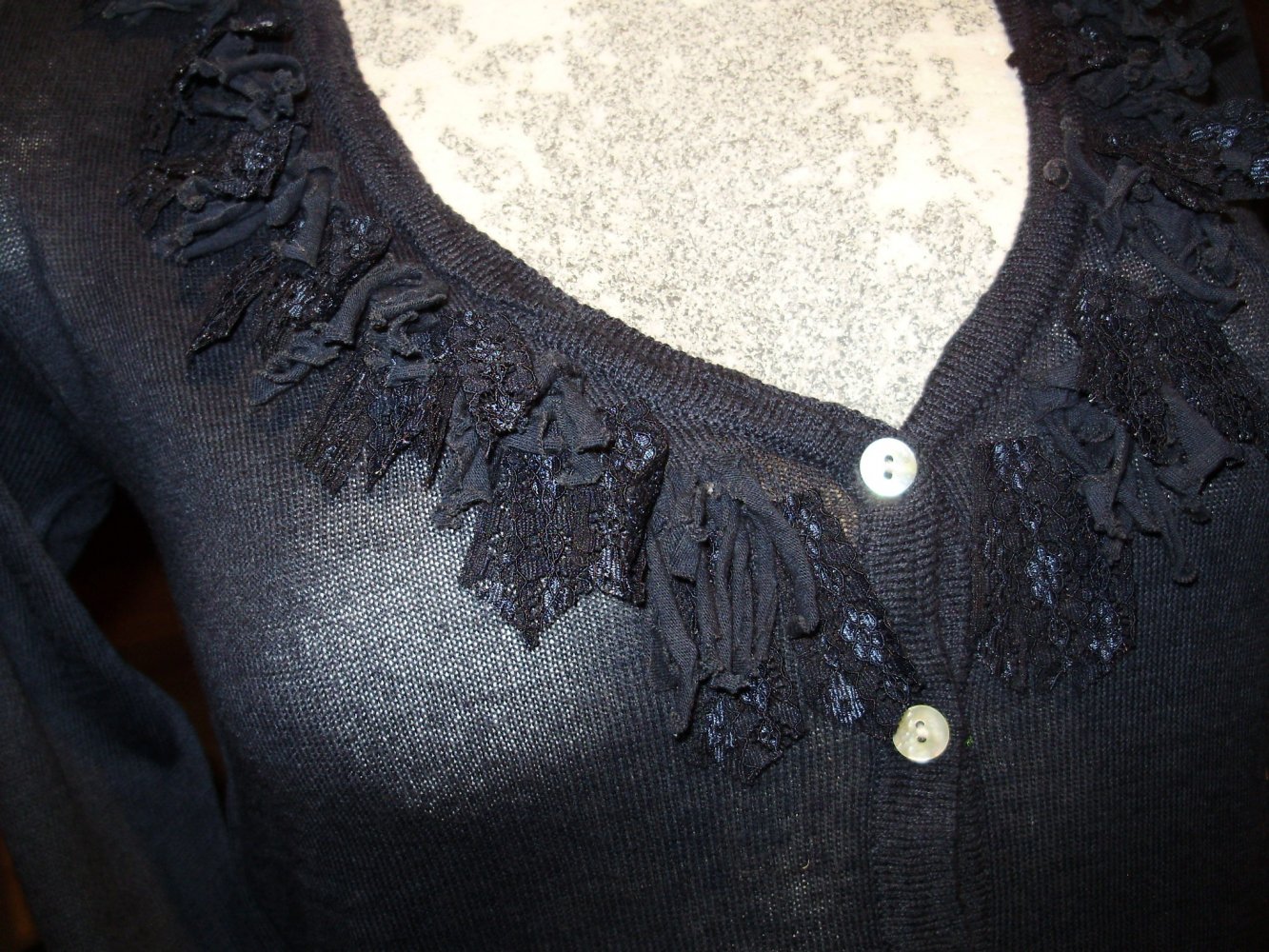 LTB Cardigan ausgefallen edel dunkelblau S