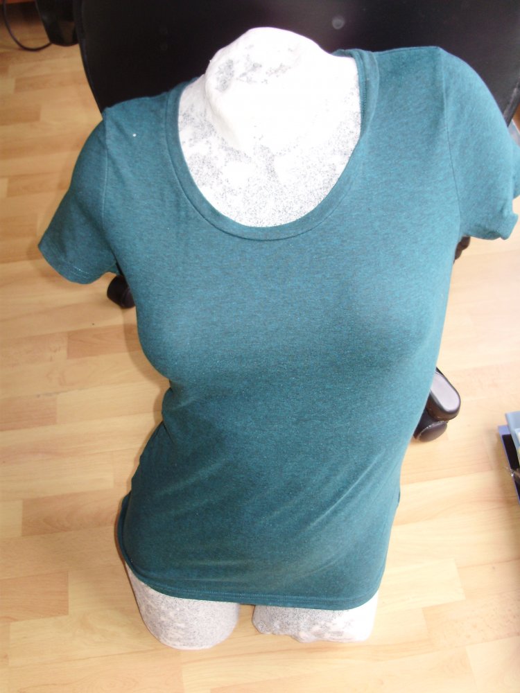 H&M Shirt grün Rundausschnitt Gr.S