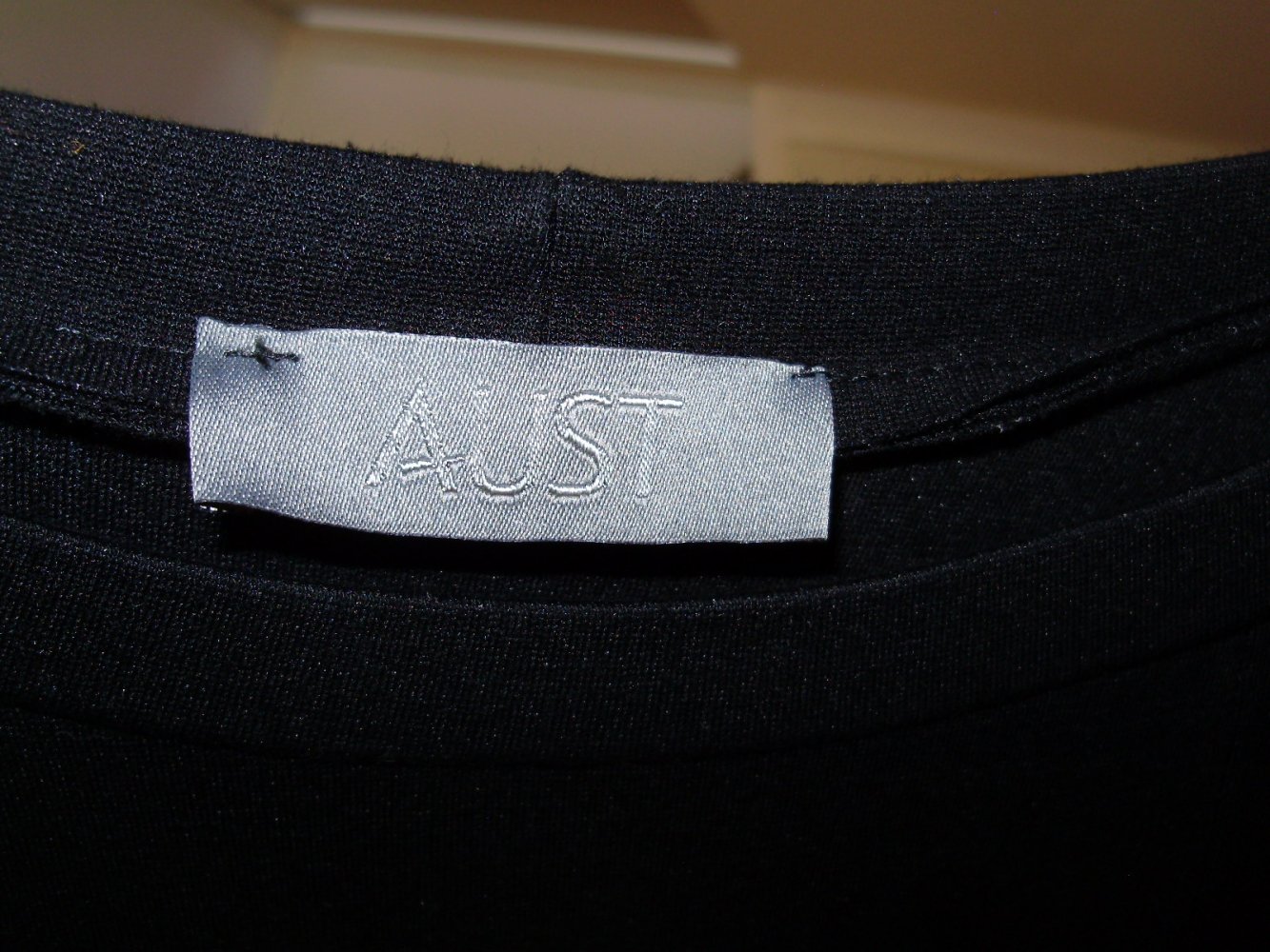 Aust Kleid schwarz 3/4 Arme leicht ausgestellt S