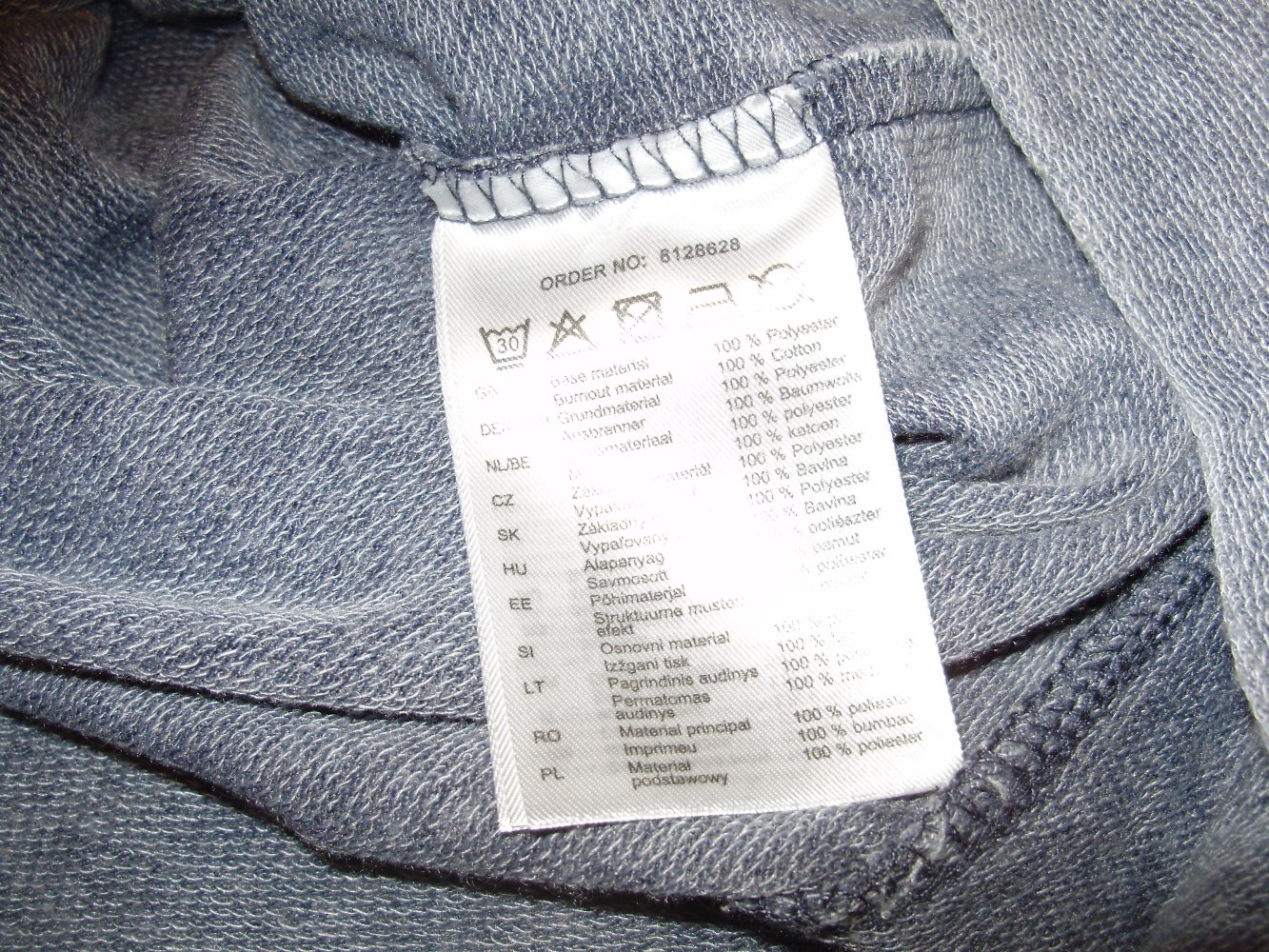 Weste weich lässig jeansblau Kapuze Gr 34 S Nagelneu