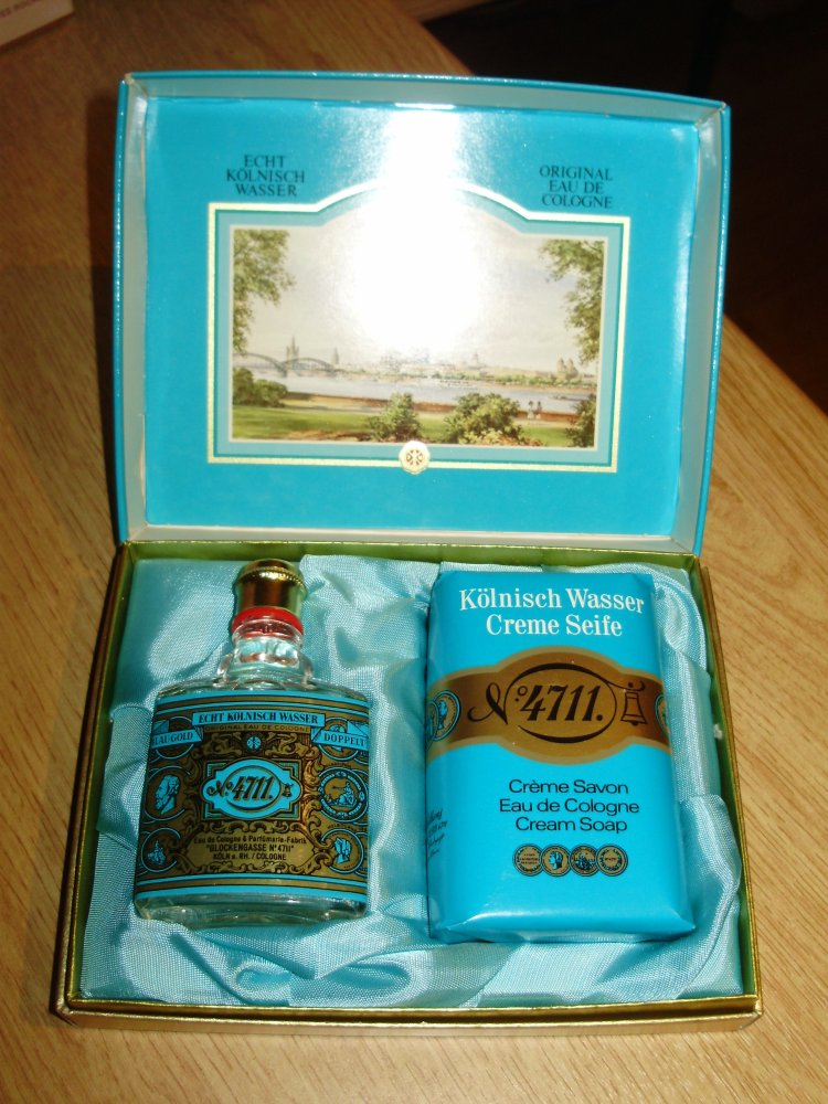 4711 Echt Kölnisch Wasser Geschenkset 25 ml + Seife OVP NEU 60- er