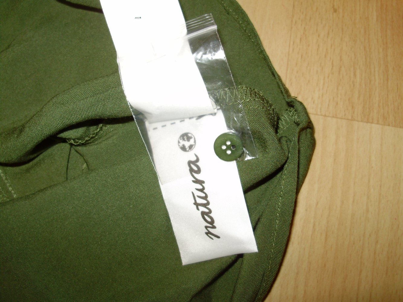 Natura Kleid khaki Knopfleiste M NEU