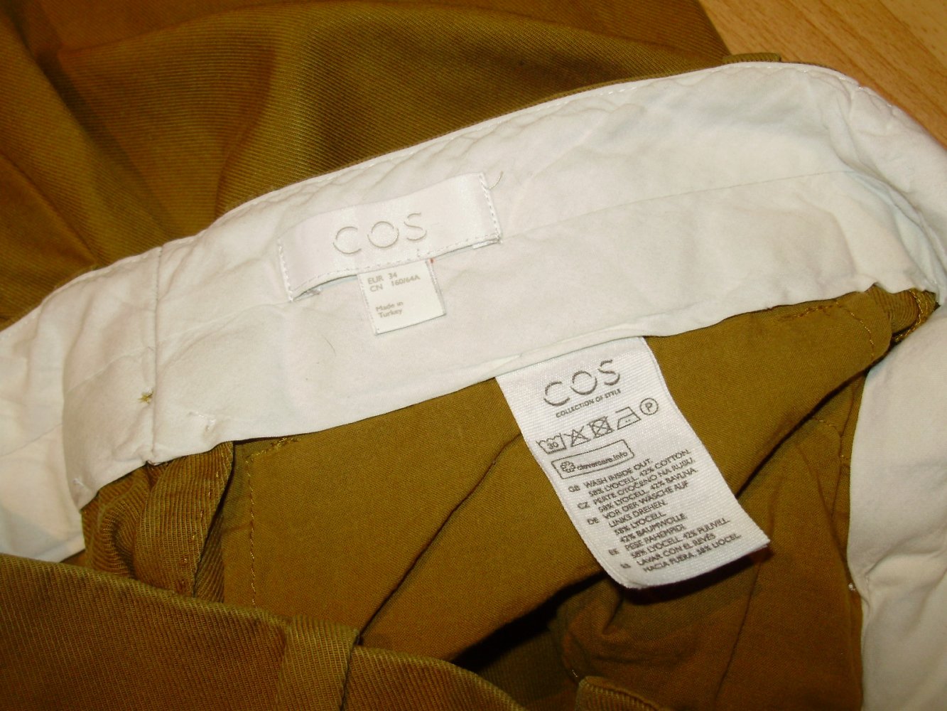 Cos Hose braun ausgefallen 34 kleine S