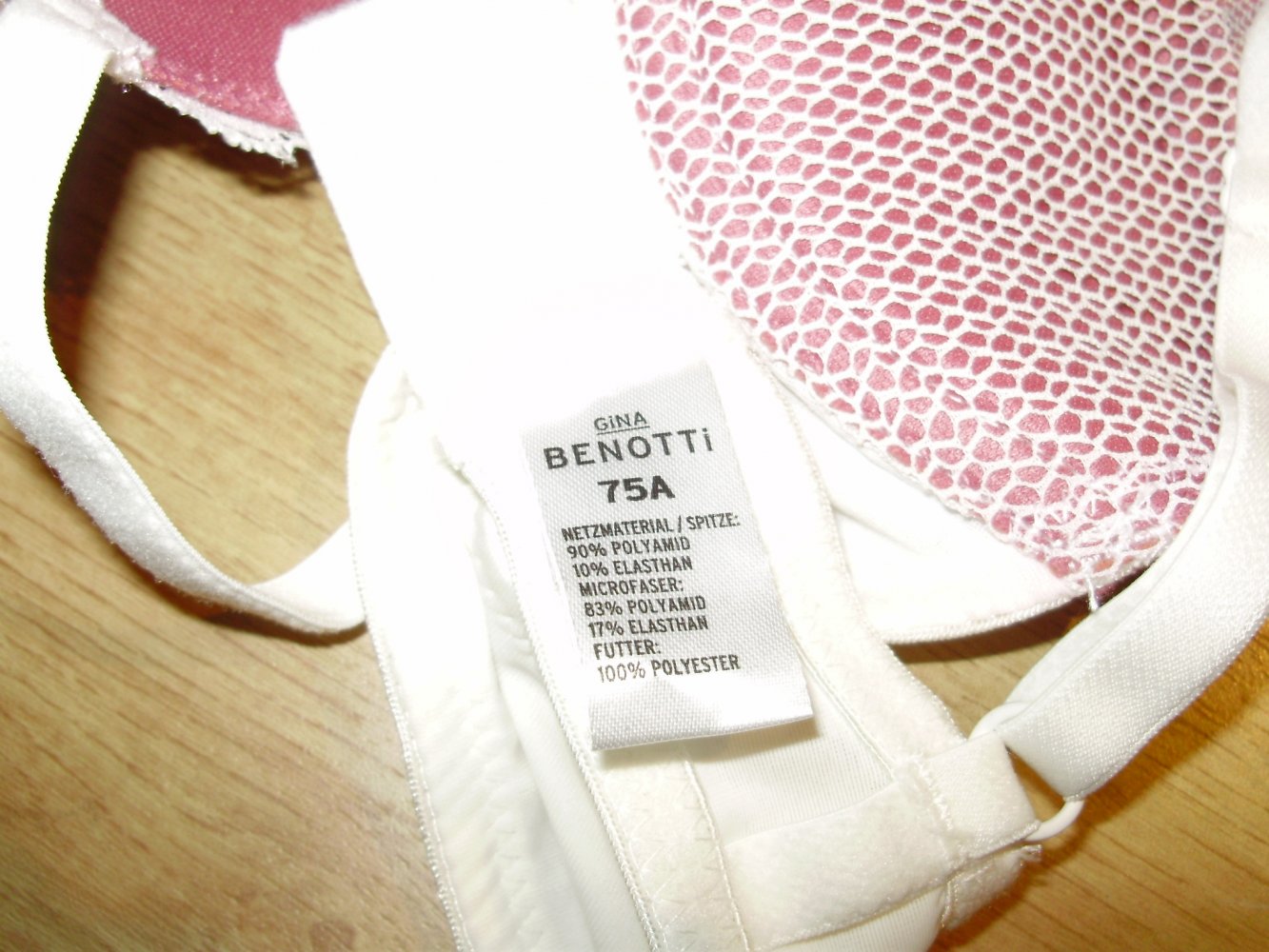 Gina Benotti BH beige rose Spitze 75 A NEU