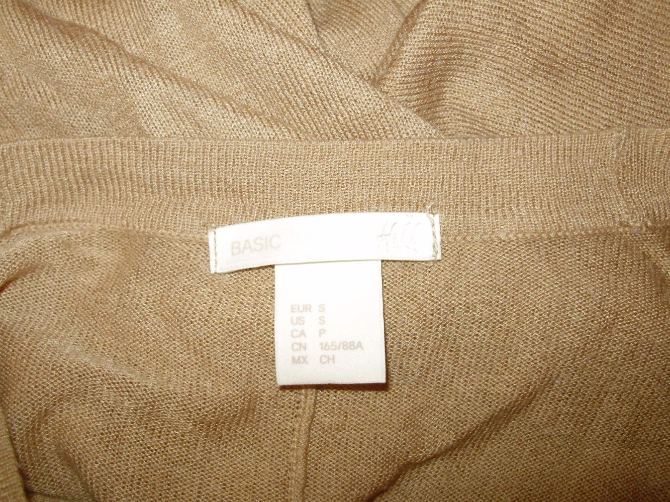 H&M Cardigan locker hellbraun Gr 36