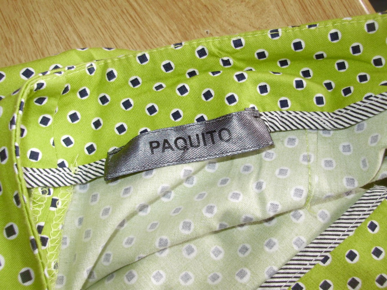 Paquito Hose grün Muster S passend