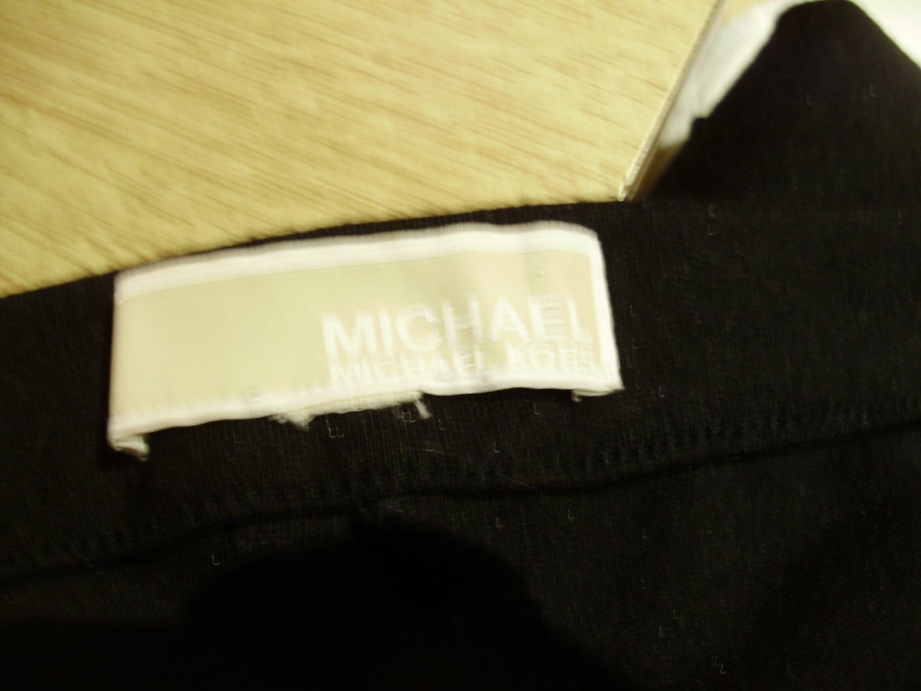Michael Kors Hose schwarz Stretch Lederimitat S M