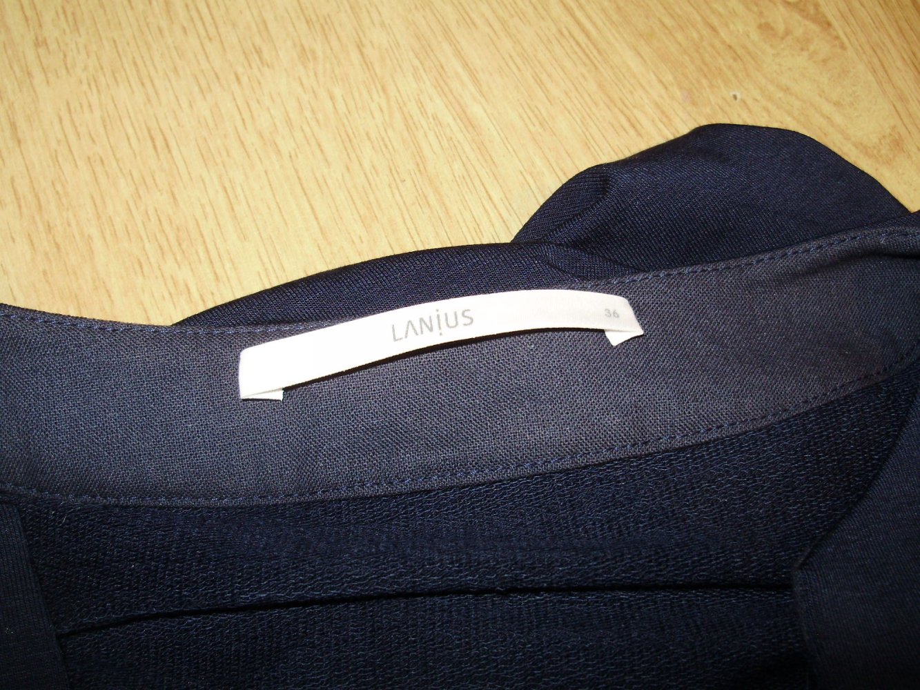 Lanius Kleid dblau v-Ausschnitt 3/4 Arme Gr 36
