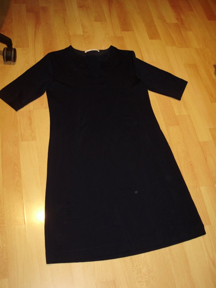 Lanius Kleid dblau v-Ausschnitt 3/4 Arme Gr 36