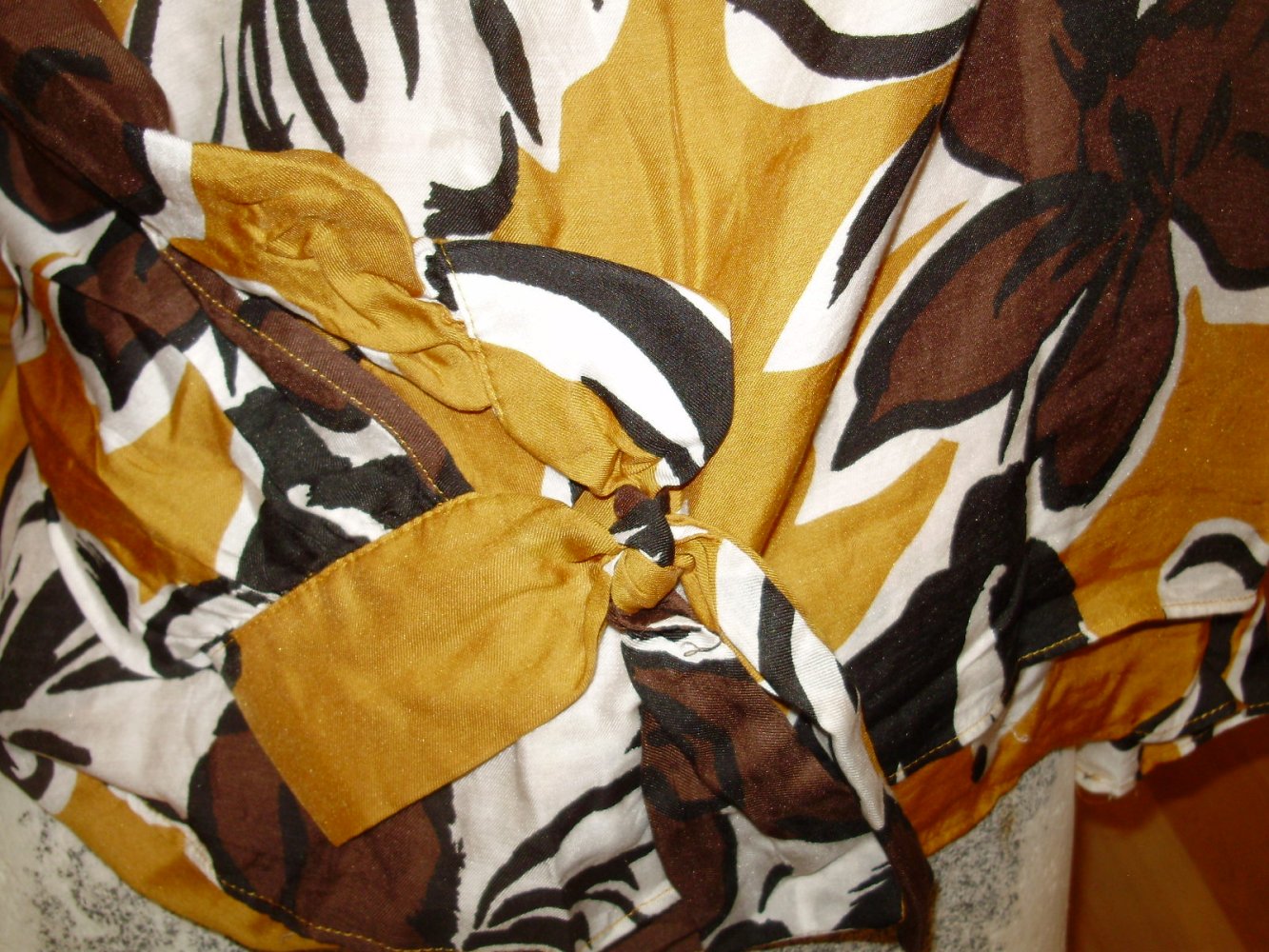 Hallhuber Bluse ausgefallen Brauntöne 36