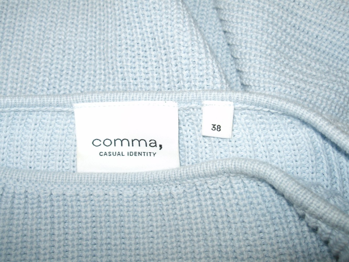 Comma Pullover hellblau BW 38