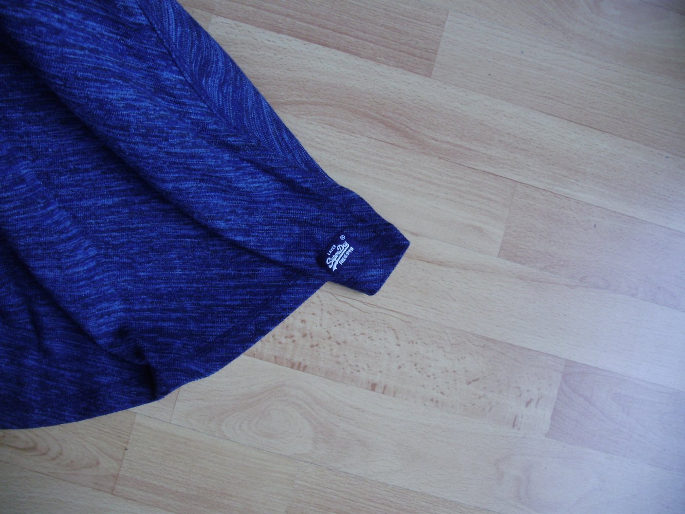 Superdry Kleid blau meliert Rock ausgestellt M