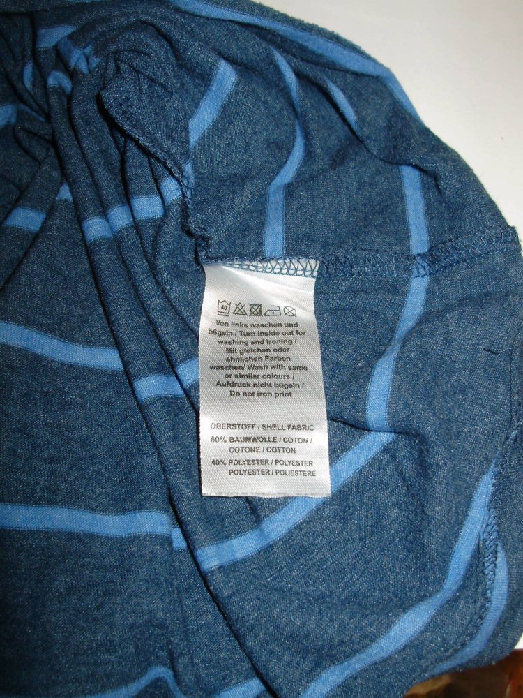OCK Langarm Shirt blau Streifen 40
