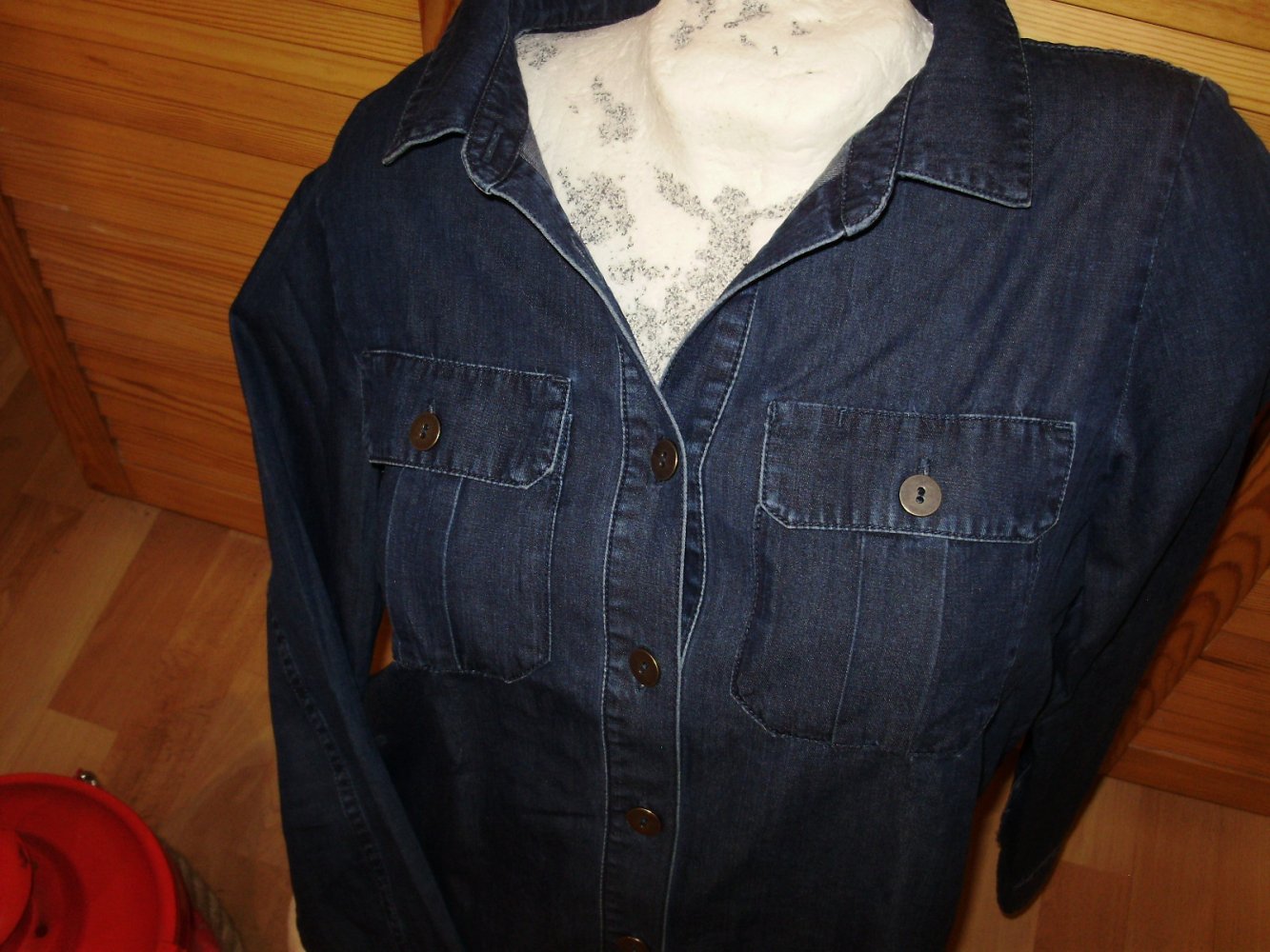 Comptoir des Cotonniers Jeans Bluse dblau S