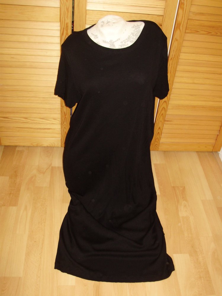 Kleid schwarz Strick lang L passend