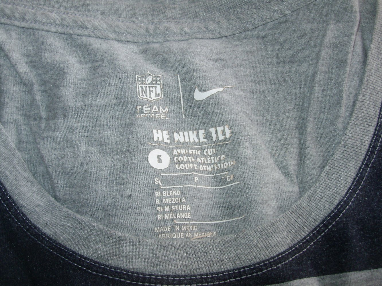 Nike Shirt grau NFL Chicago Bears Gr S
