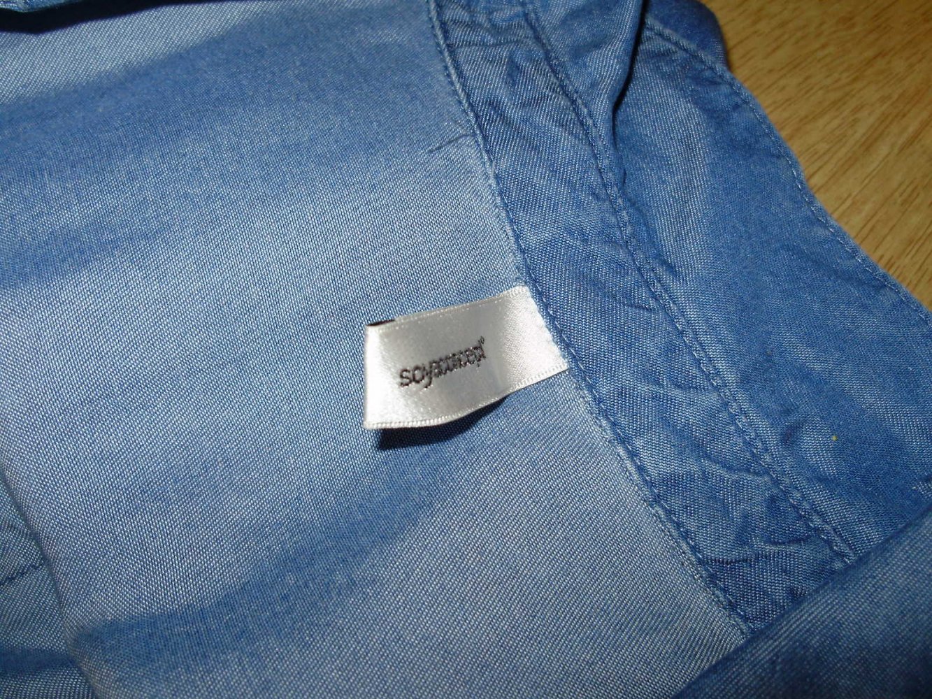 Soyaconcept Kleid Jeans Hemdblusenstil lang S