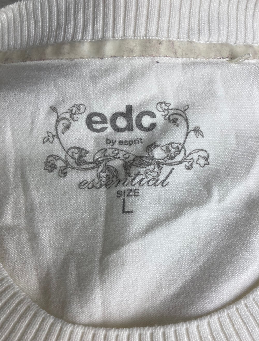 edc Shirt Sweatshirt weiß