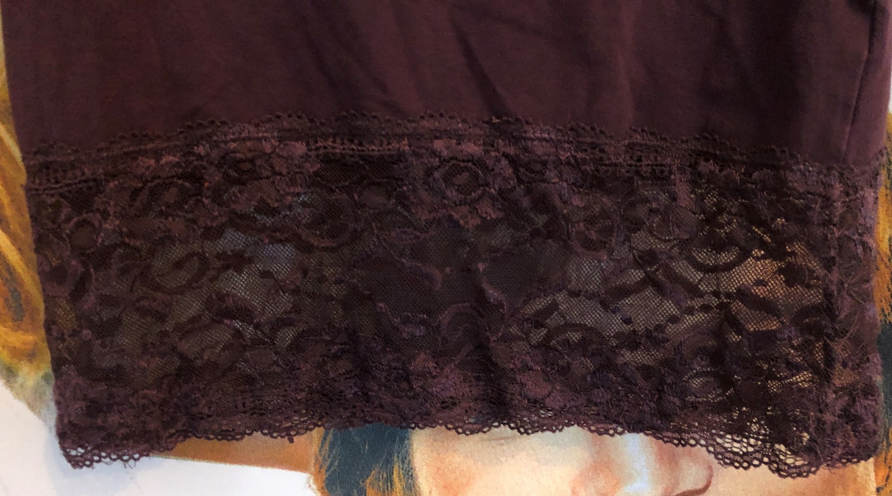 Longtop mit Spitze