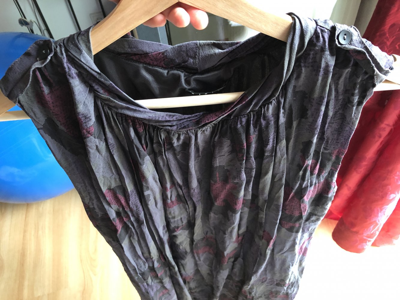 Kleid Damen kurz mit Knöpfen