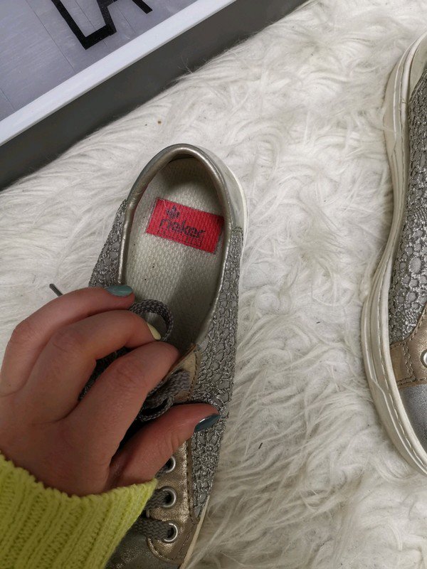 Rieker Silber metallic sneaker