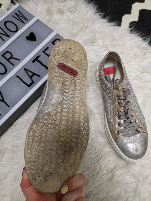 Rieker Silber metallic sneaker