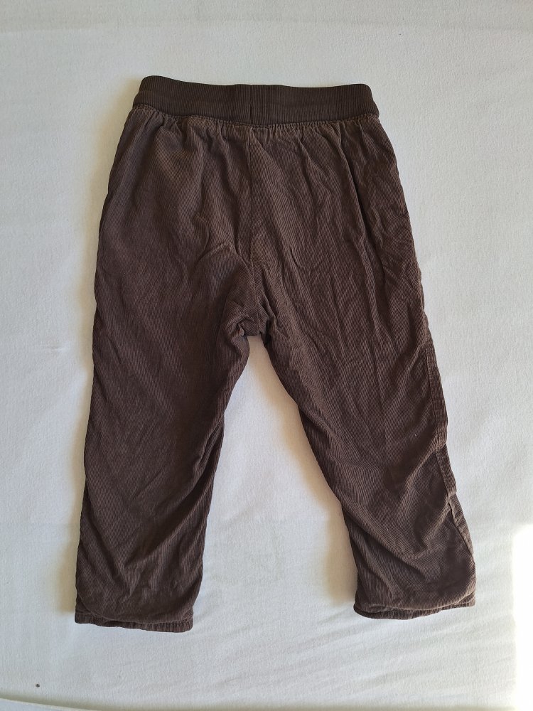 Braune gefütterte Cordhose, Gr. 92