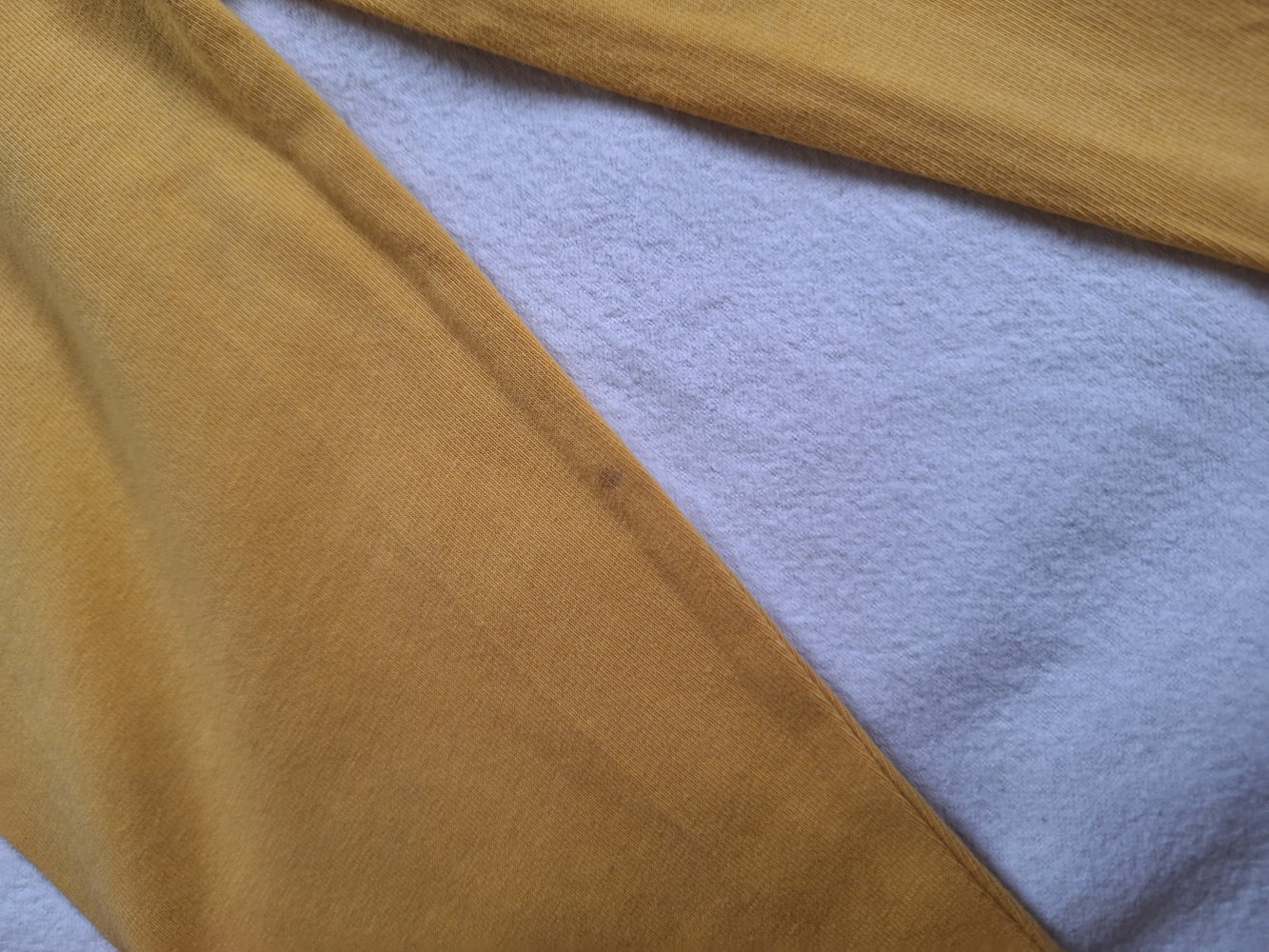 Sonnengelbe Hose/Leggings mit breitem Bund, Gr. 74/ 80 unisex